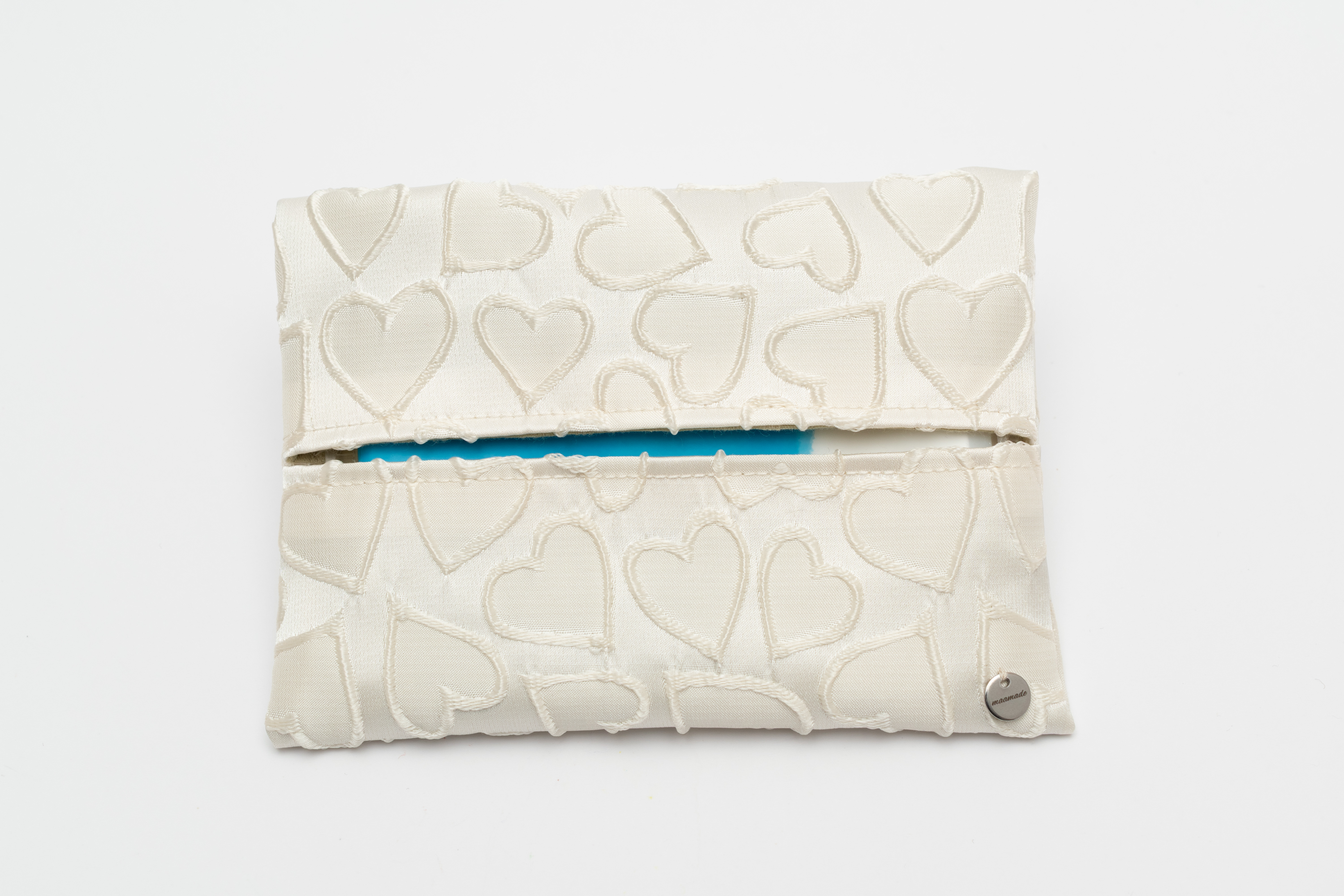 maamade様🌻ポケットティッシュケース（白／SVタグ）